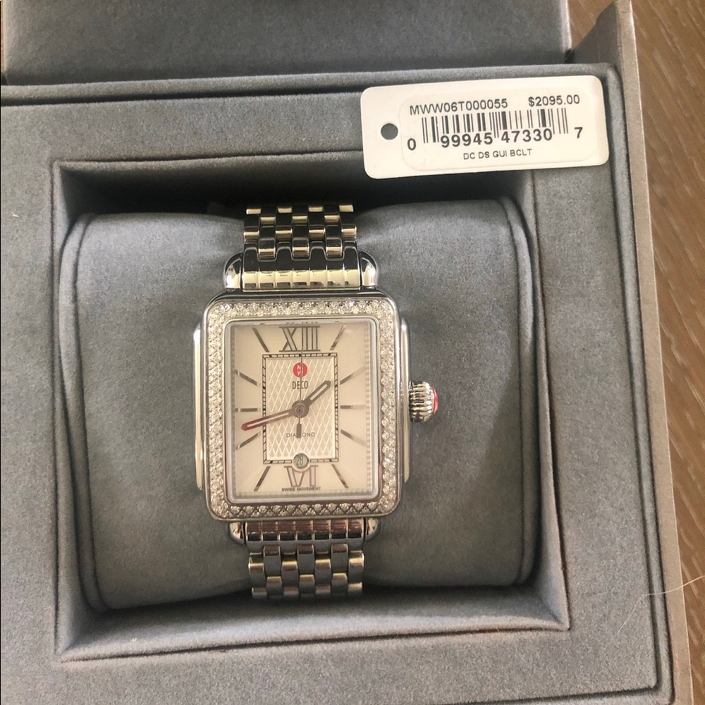 Michele Diamond Deco Watch